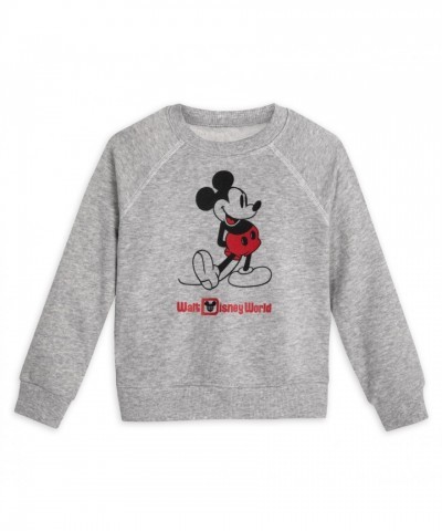 Mickey Mouse Vintage Pullover Sweatshirt for Boys – Gray – Walt Disney World