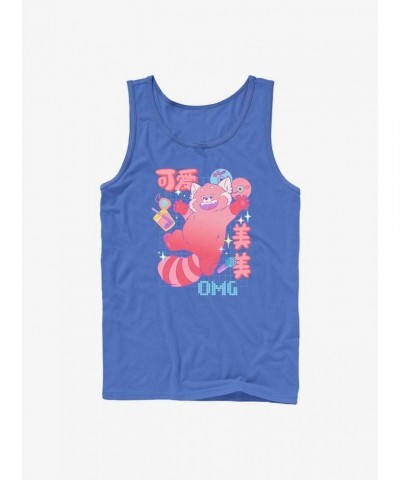 Disney Pixar Turning Red Adorable Blue Tank Top for Men