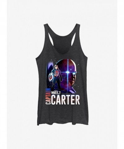Marvel Girls' The Hydra Stomper Logo Black Tank Top