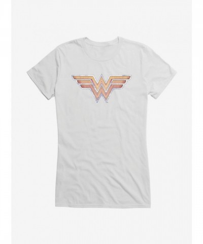 Wonder Woman Gold Logo Lightweight T-Shirt for Girls