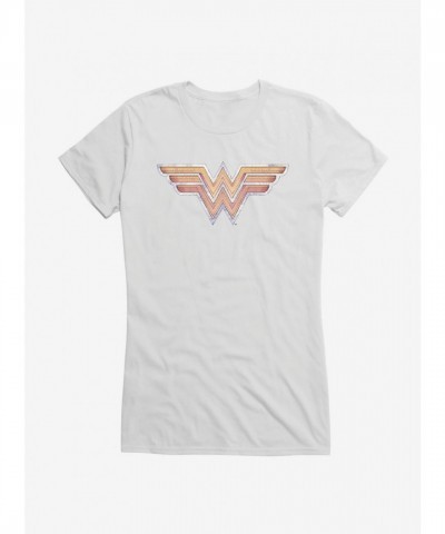 Wonder Woman Gold Logo Lightweight T-Shirt for Girls