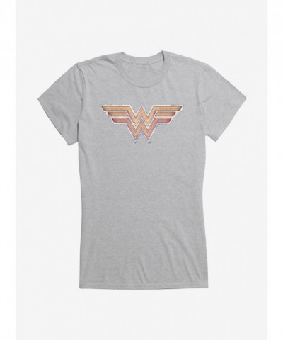Wonder Woman Gold Logo Lightweight T-Shirt for Girls