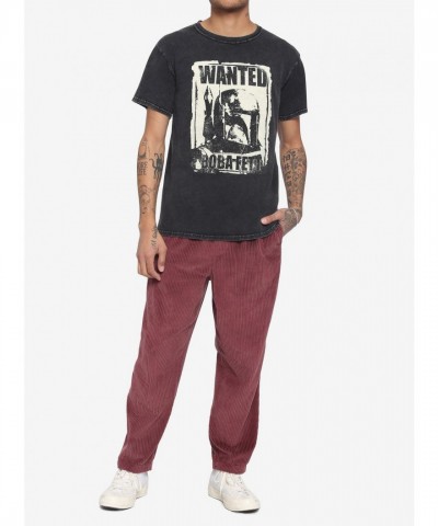 Our Universe Charcoal Wash Star Wars Boba Fett Wanted T-Shirt