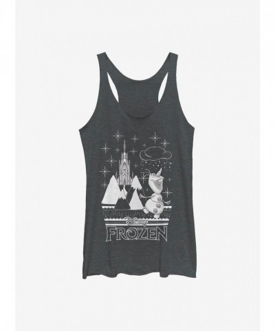 Disney Girls Olaf Fashion Tank Top - Blue
