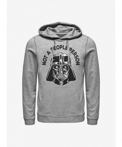 Star Wars Darth Vader Hoodie - Not a People Person Grey Men's