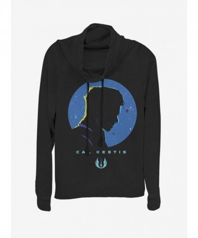 Star Wars Jedi: Fallen Order - Lightweight Cowl Neck Top for Girls in Black