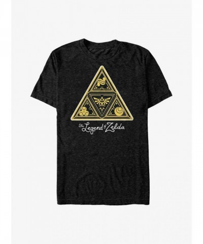 Nintendo Triforce Goddess Symbol Unisex Tee - Black