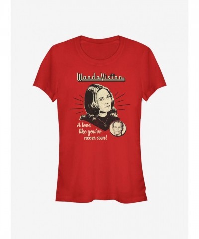 Marvel WandaVision Red T-Shirt for Girls - Lightweight and Comfortable