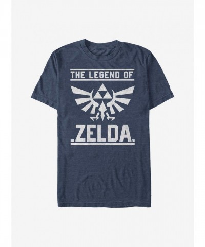 Nintendo Zelda Graphic Box T-Shirt for Men - Blue