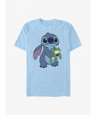 Extra Soft Disney Lilo & Stitch Froggie T-Shirt - Blue Men's