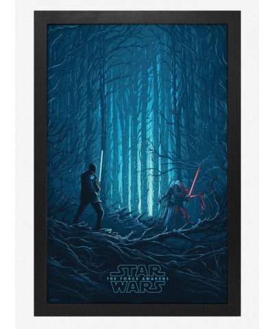 Star Wars Finn vs Ren Movie Poster - Framed Print for Fans