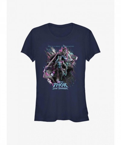 Marvel Girls Adventure T-Shirt - Blue Thor: Love and Thunder