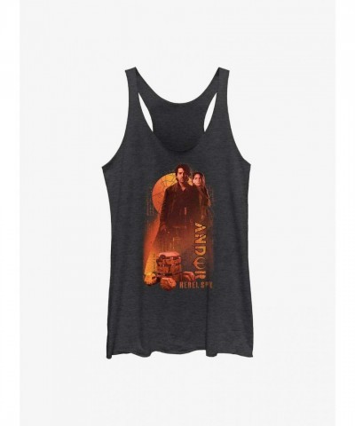 Andor Rebellion Black Tank Top for Girls