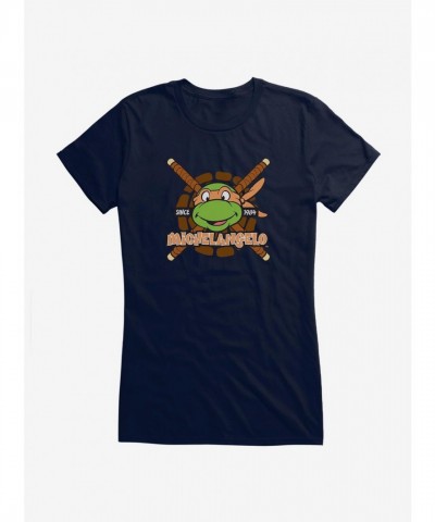 Teenage Mutant Ninja Turtles Michelangelo Cartoon Graphic Tee for Girls