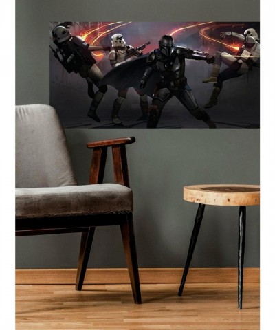 Mandalorian Vinyl Wall Decal - Peel and Stick Graphic for Star Wars Fans