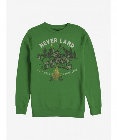 Disney Peter Pan Adventure Never Land Crew Neck Sweatshirt - Men's Green