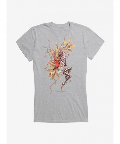 Red Wing Fairy Girls T-Shirt by Fairies By Trick - Lightweight Comfortable Cotton Tee