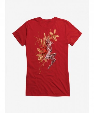 Red Wing Fairy Girls T-Shirt by Fairies By Trick - Lightweight Comfortable Cotton Tee