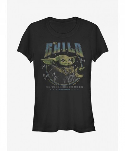 Star Wars Mandalorian Child Sweet Junior T-Shirt - Black