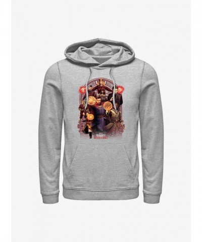 Marvel Multiverse of Madness Doctor Strange Grey Hoodie for Men