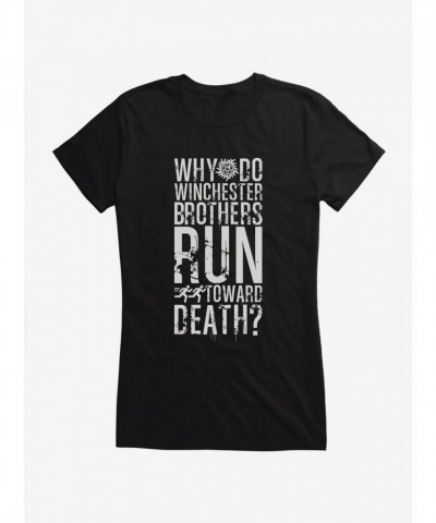 Supernatural Girls Death Theme Lightweight Cotton T-Shirt
