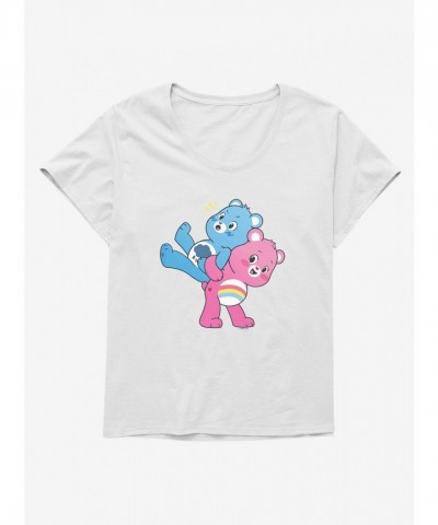 Care Bears Grumpy & Cheer Ride Surprise Tee for Girls - Plus Size Junior