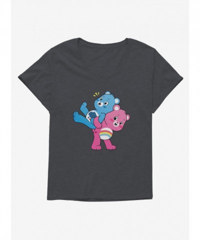 Care Bears Grumpy & Cheer Ride Surprise Tee for Girls - Plus Size Junior
