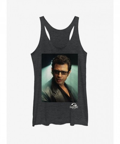 Dr. Malcolm Inspired T. Rex Girls Tank Top - Black