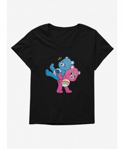 Care Bears Grumpy & Cheer Ride Surprise Tee for Girls - Plus Size Junior