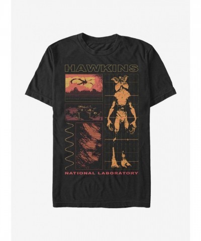 Stranger Things Hawkins Lab Demogorgon Unisex T-Shirt - Black