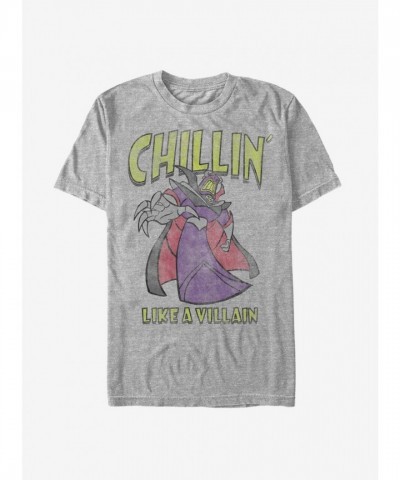 Toy Story Emperor Zurg Chillin' Like a Villain Heather Gray T-Shirt