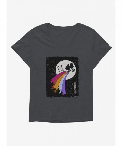 E.T. 40th Anniversary Rainbow Flight Graphic Plus Size Tee for Girls