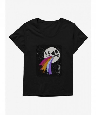 E.T. 40th Anniversary Rainbow Flight Graphic Plus Size Tee for Girls