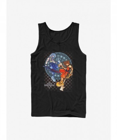 Disney Kingdom Hearts Black Strength Tested Men's Tank Top