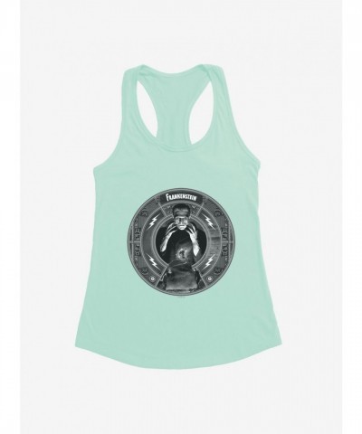 Frankenstein Monster Girls Tank Top - Lightweight Black & White Junior Size