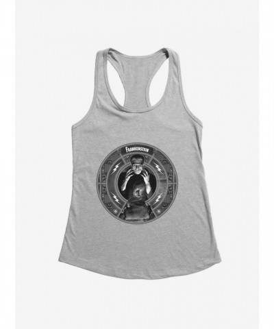 Frankenstein Monster Girls Tank Top - Lightweight Black & White Junior Size