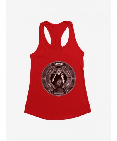 Frankenstein Monster Girls Tank Top - Lightweight Black & White Junior Size