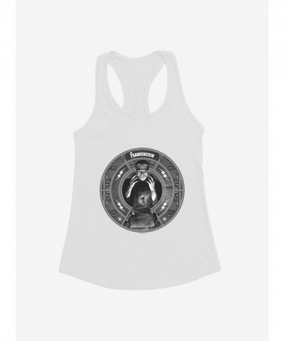 Frankenstein Monster Girls Tank Top - Lightweight Black & White Junior Size