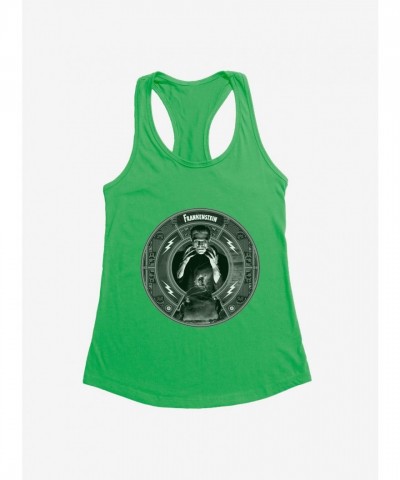 Frankenstein Monster Girls Tank Top - Lightweight Black & White Junior Size