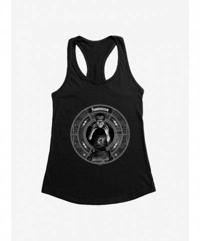 Frankenstein Monster Girls Tank Top - Lightweight Black & White Junior Size