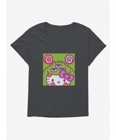 Hello Kitty Kaiju Candy Corn Tee for Girls Plus Size