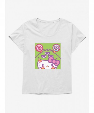 Hello Kitty Kaiju Candy Corn Tee for Girls Plus Size