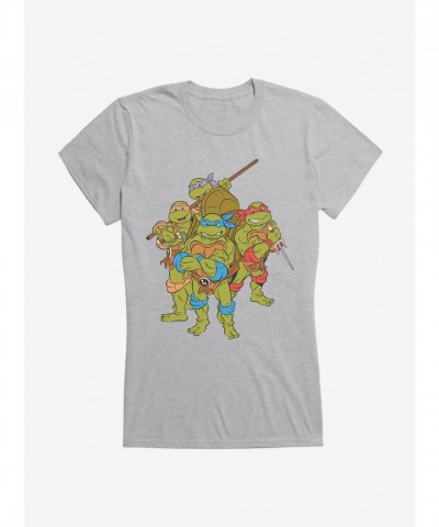 Teenage Mutant Ninja Turtles Girls Group Pose T-Shirt