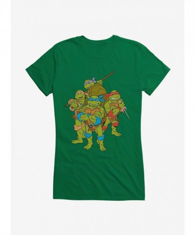 Teenage Mutant Ninja Turtles Girls Group Pose T-Shirt