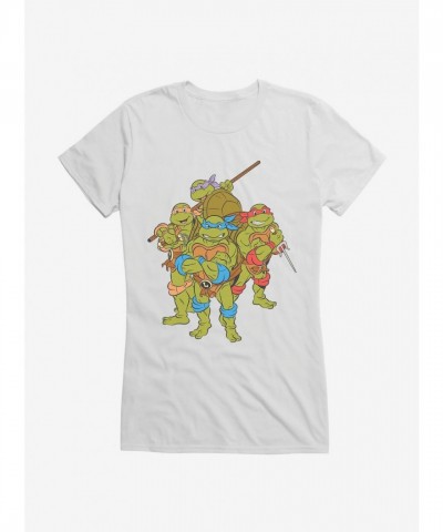 Teenage Mutant Ninja Turtles Girls Group Pose T-Shirt