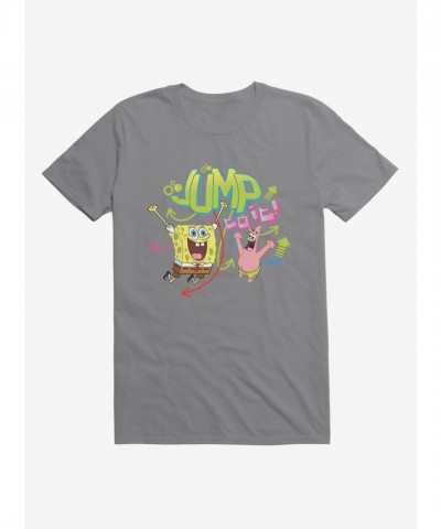 SpongeBob SquarePants Jump to It T-shirt for Men - Soft Cotton Patrick Tee