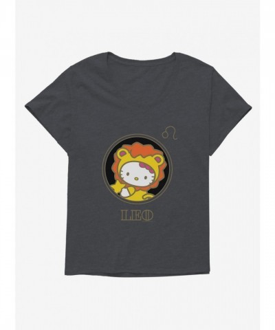 Hello Kitty Leo Zodiac Stencil Tee for Plus Size Girls