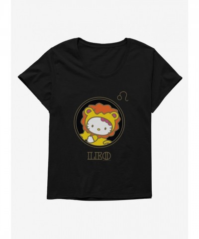Hello Kitty Leo Zodiac Stencil Tee for Plus Size Girls