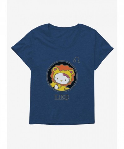 Hello Kitty Leo Zodiac Stencil Tee for Plus Size Girls