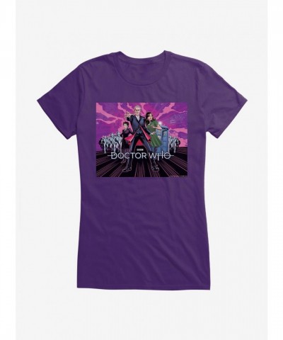 Doctor Who 12th Doctor Cartoon Tee for Girls